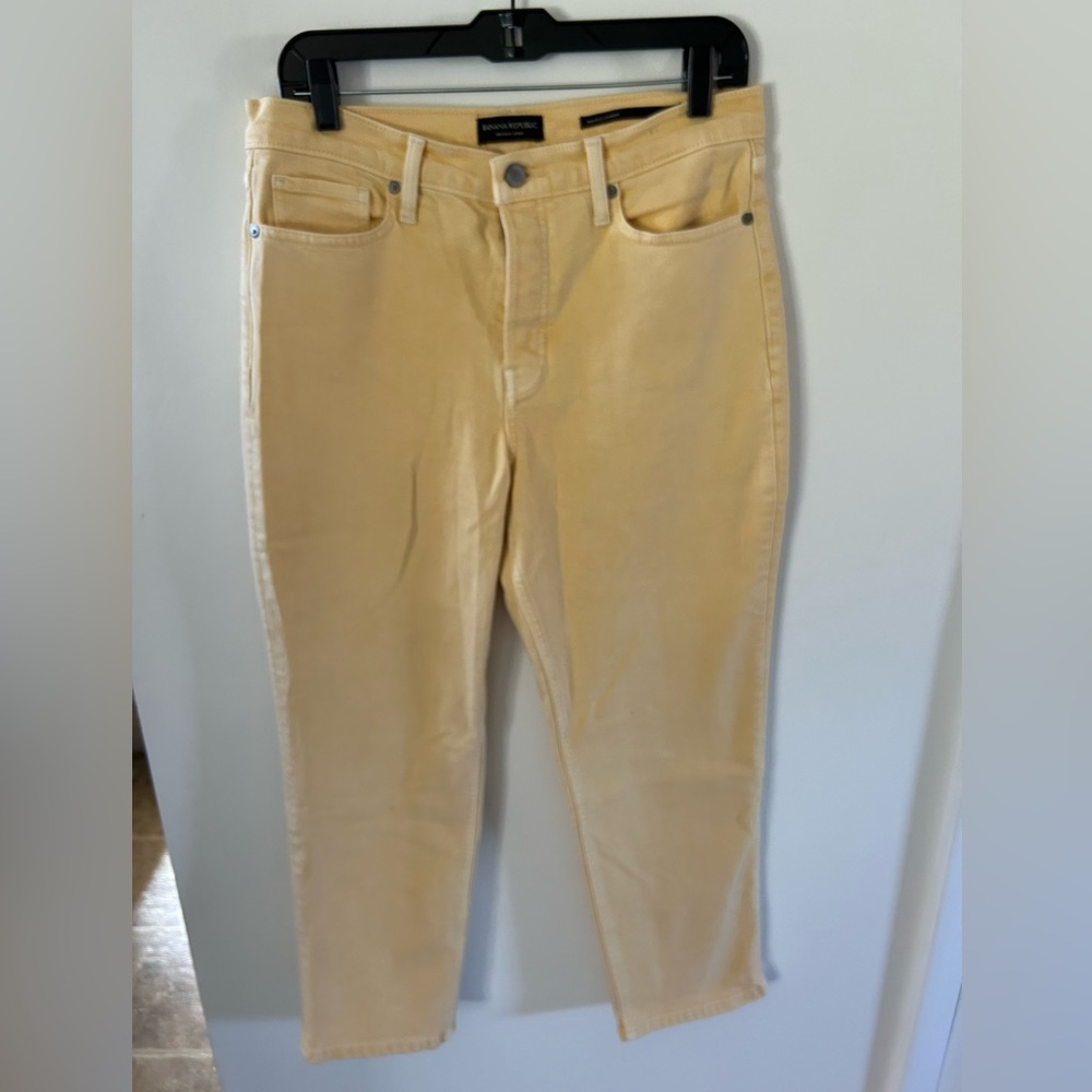 Banana Republic yellow jeans